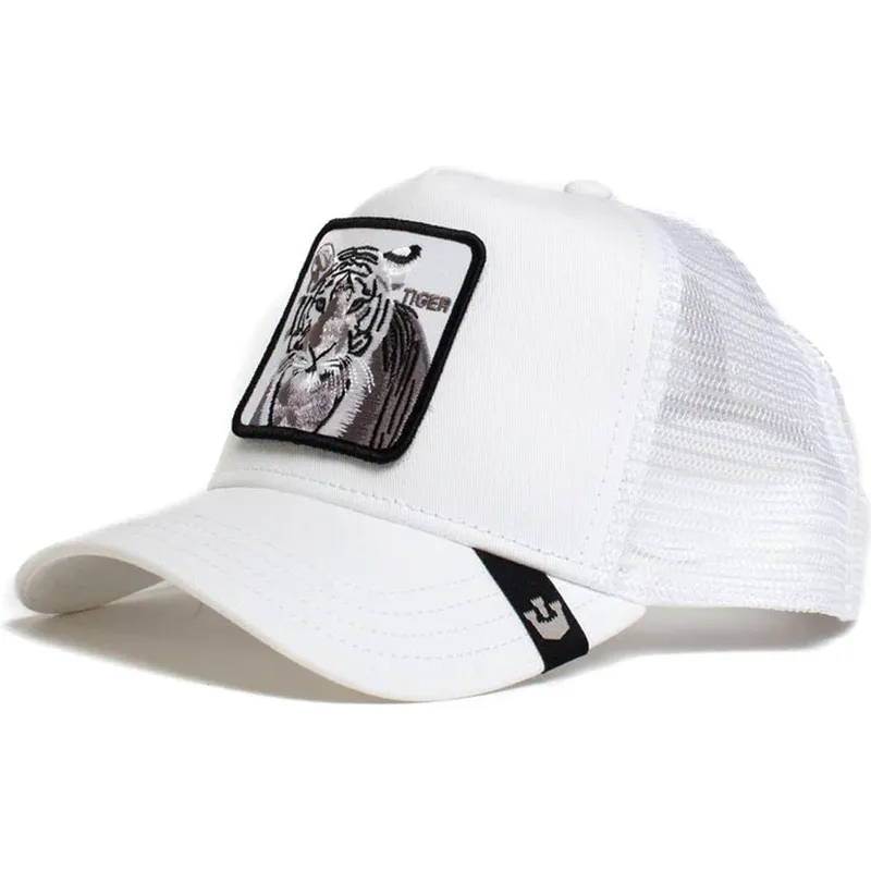 lippikset-kaareva-rekka-valkoinen-snapback-silver-tiger-the-farm-goorin-bros