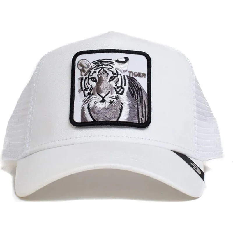 lippikset-kaareva-rekka-valkoinen-snapback-silver-tiger-the-farm-goorin-bros