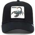 lippikset-kaareva-rekka-musta-snapback-deadly-the-deadliest-scorpion-the-farm-goorin-bros