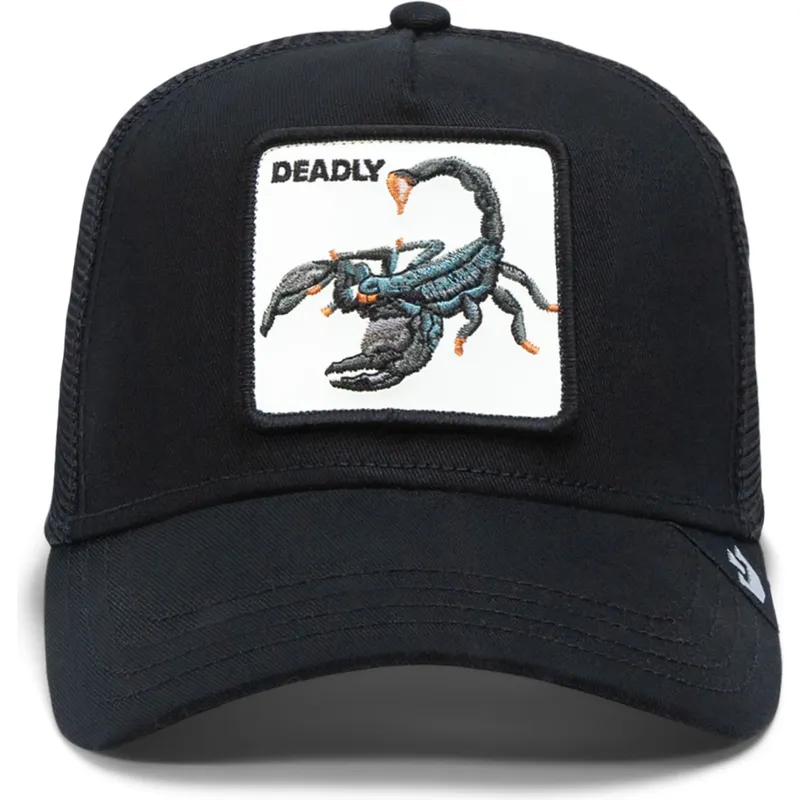 lippikset-kaareva-rekka-musta-snapback-deadly-the-deadliest-scorpion-the-farm-goorin-bros