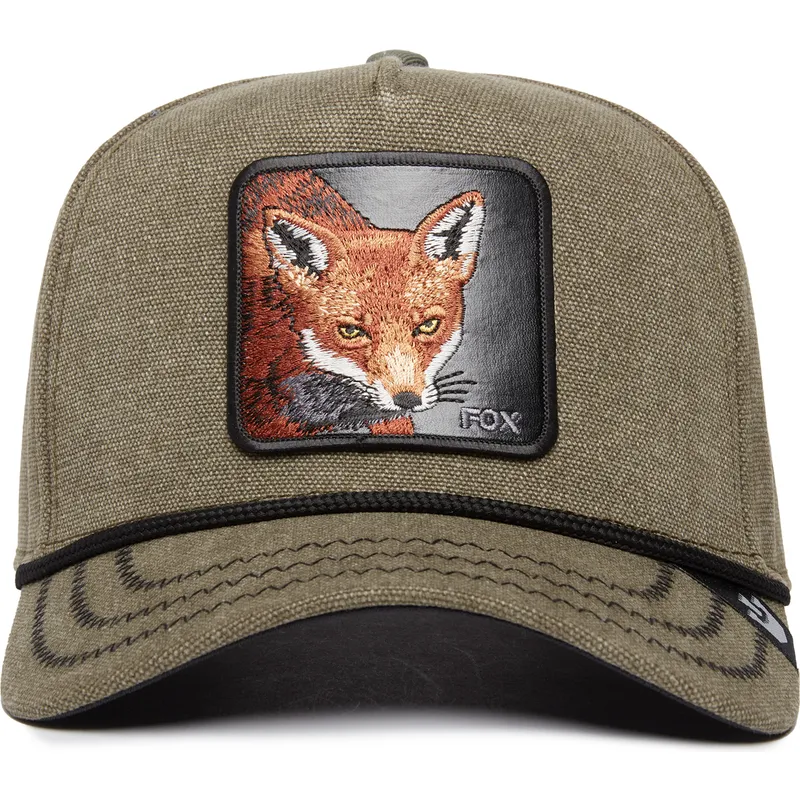 lippikset-kaareva-vihrea-snapback-foxy-duck-canvas-the-farm-goorin-bros