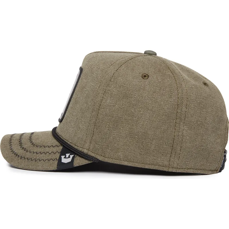 lippikset-kaareva-vihrea-snapback-foxy-duck-canvas-the-farm-goorin-bros