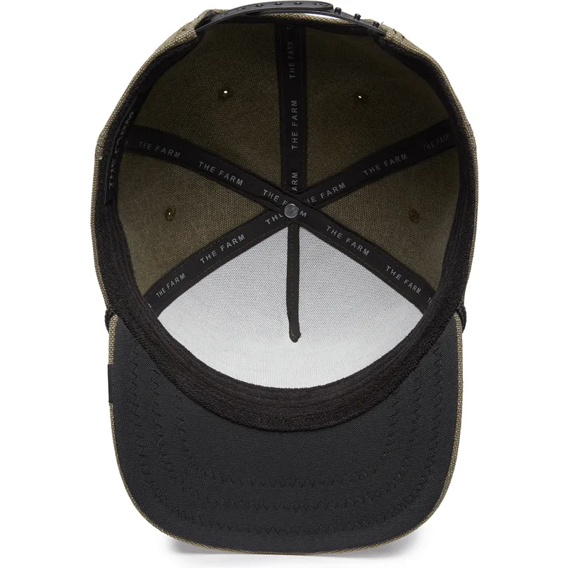 lippikset-kaareva-vihrea-snapback-foxy-duck-canvas-the-farm-goorin-bros