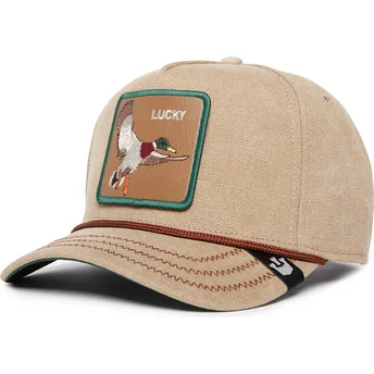 lippikset-kaareva-beige-snapback-lucky-duck-canvas-the-farm-goorin-bros