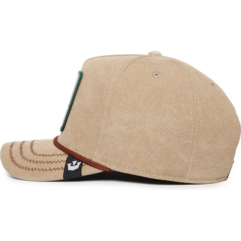 lippikset-kaareva-beige-snapback-lucky-duck-canvas-the-farm-goorin-bros