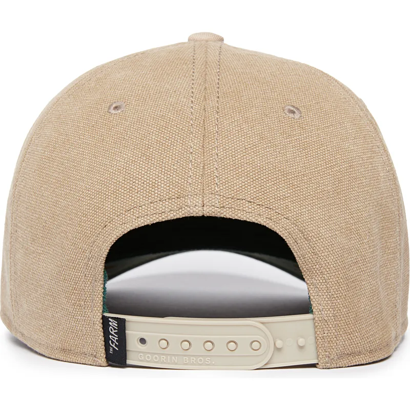 lippikset-kaareva-beige-snapback-lucky-duck-canvas-the-farm-goorin-bros
