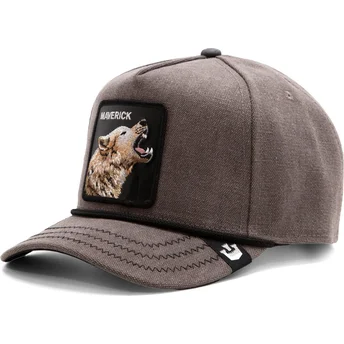 lippikset-kaareva-harmaa-snapback-maverick-howling-duck-canvas-the-farm-goorin-bros