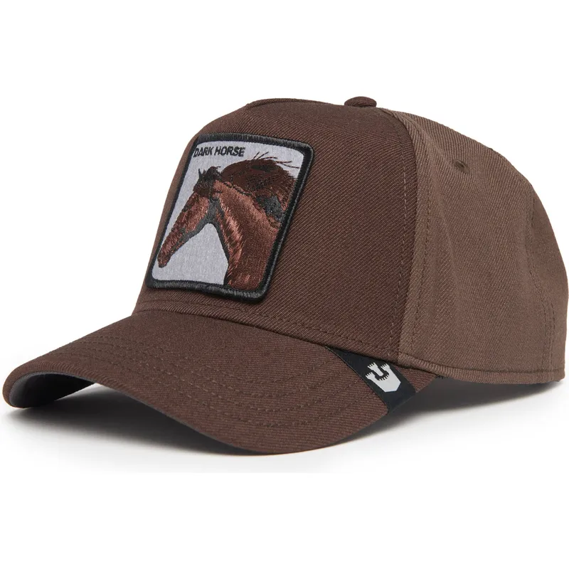 lippikset-kaareva-ruskea-snapback-dark-horse-field-100-all-season-wool-the-farm-goorin-bros