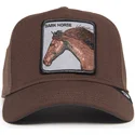 lippikset-kaareva-ruskea-snapback-dark-horse-field-100-all-season-wool-the-farm-goorin-bros