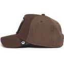 lippikset-kaareva-ruskea-snapback-dark-horse-field-100-all-season-wool-the-farm-goorin-bros