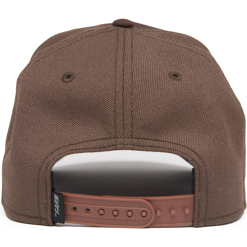 lippikset-kaareva-ruskea-snapback-dark-horse-field-100-all-season-wool-the-farm-goorin-bros