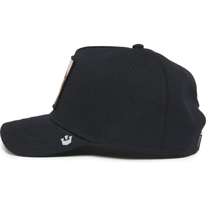 lippikset-kaareva-musta-snapback-king-field-100-all-season-wool-the-farm-goorin-bros