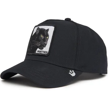 Goorin Bros. Curved Brim Black Panther Field 100 All Season Wool The Farm Black Snapback Cap