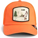lippikset-kaareva-rekka-oranssi-snapback-game-maybe-park-range-the-farm-goorin-bros