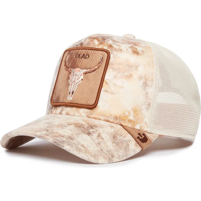 lippikset-kaareva-rekka-beige-snapback-dead-skull-dust-storm-the-farm-goorin-bros lippikset-kaareva-rekka-beige-snapback-dead-skull-dust-storm-the-farm-goorin-bros