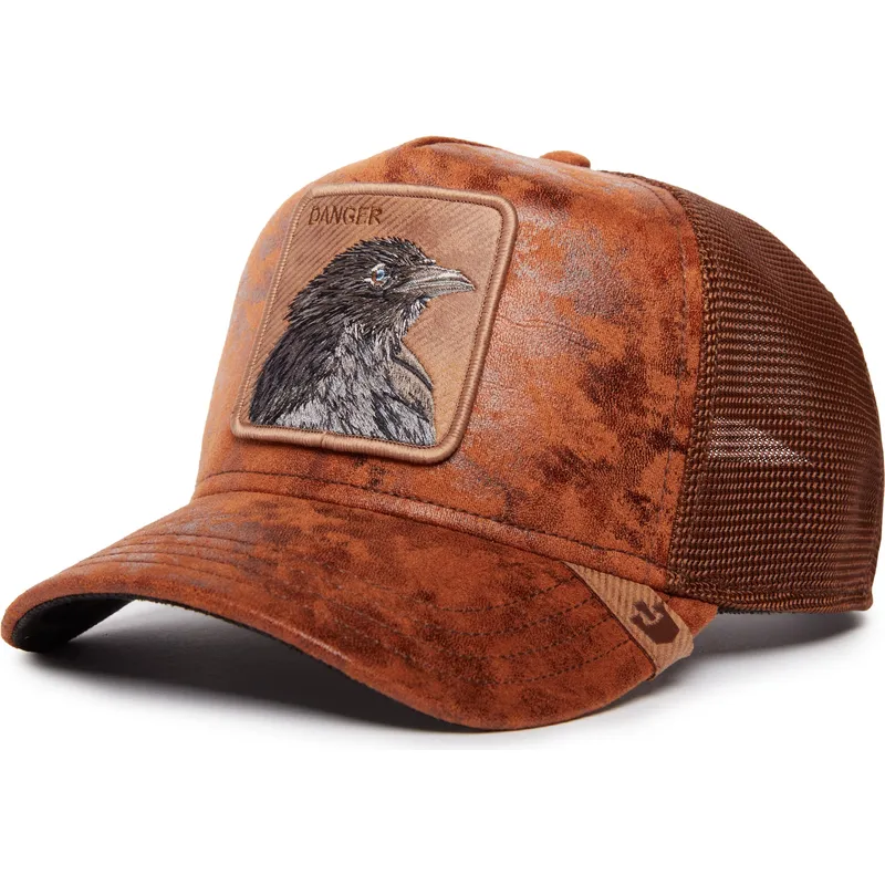 lippikset-kaareva-rekka-ruskea-snapback-danger-crow-the-farm-goorin-bros lippikset-kaareva-rekka-ruskea-snapback-danger-crow-the-farm-goorin-bros