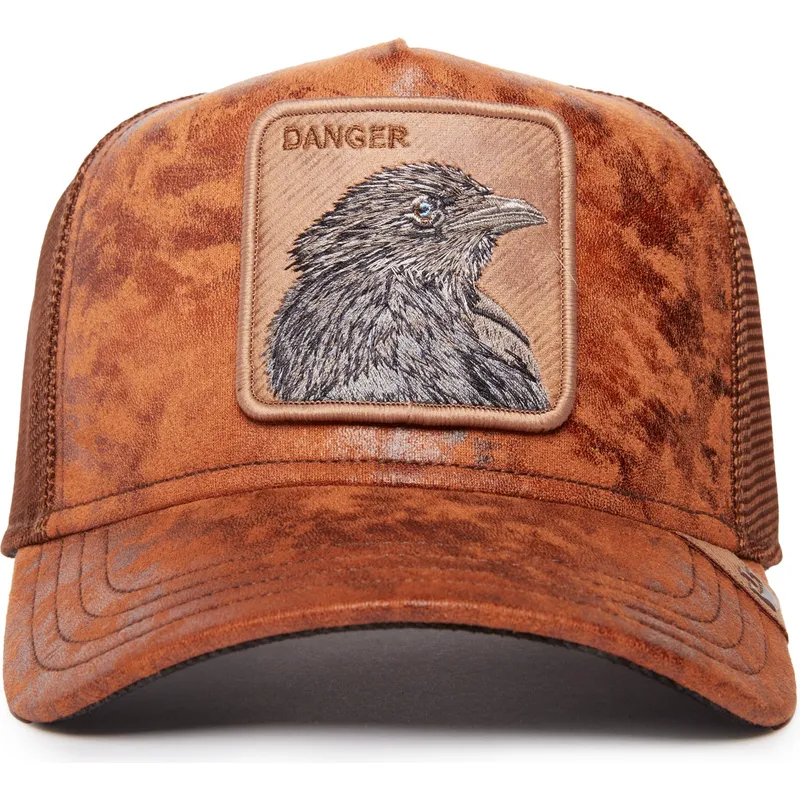 lippikset-kaareva-rekka-ruskea-snapback-danger-crow-the-farm-goorin-bros lippikset-kaareva-rekka-ruskea-snapback-danger-crow-the-farm-goorin-bros