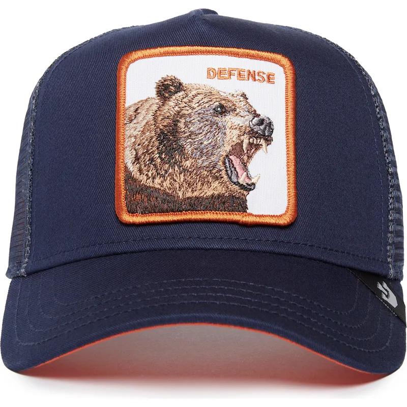 lippikset-kaareva-rekka-laivastonsininen-snapback-defense-bear-fan-the-farm-goorin-bros