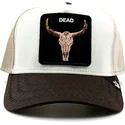 lippikset-kaareva-rekka-ruskea-snapback-dead-skull-tri-tone-the-farm-goorin-bros