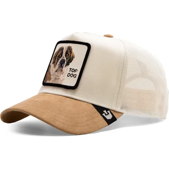 Goorin Bros. Saint Bernard Top Dog The Suede St Bernard The Farm Beige Trucker Hat