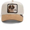 lippikset-kaareva-rekka-beige-snapback-top-dog-the-suede-st-bernard-the-farm-goorin-bros