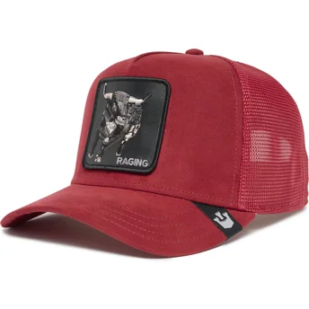 lippikset-kaareva-rekka-punainen-snapback-raging-the-suede-rager-the-farm-goorin-bros