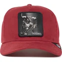 lippikset-kaareva-rekka-punainen-snapback-raging-the-suede-rager-the-farm-goorin-bros