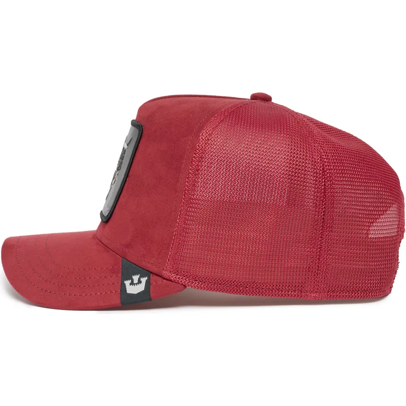 lippikset-kaareva-rekka-punainen-snapback-raging-the-suede-rager-the-farm-goorin-bros lippikset-kaareva-rekka-punainen-snapback-raging-the-suede-rager-the-farm-goorin-bros