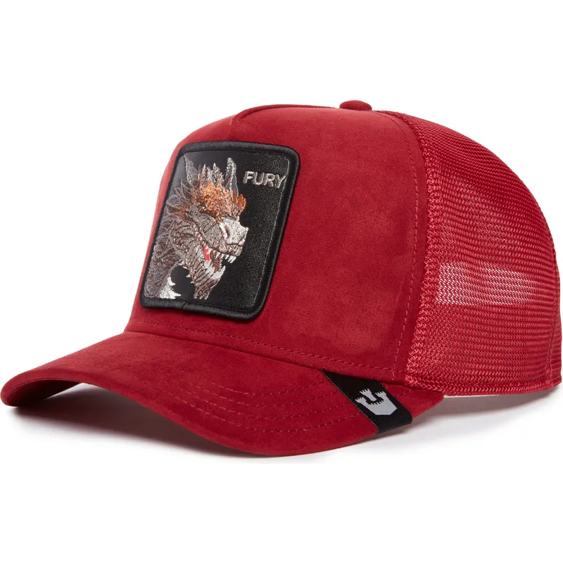 lippikset-kaareva-rekka-punainen-snapback-fury-the-suede-the-farm-goorin-bros