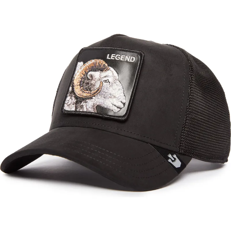 lippikset-kaareva-rekka-musta-snapback-legend-the-suede-ram-blacked-out-the-farm-goorin-bros lippikset-kaareva-rekka-musta-snapback-legend-the-suede-ram-blacked-out-the-farm-goorin-bros