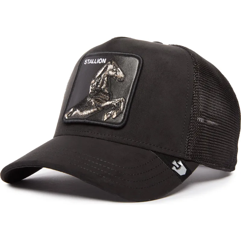 lippikset-kaareva-rekka-musta-snapback-the-suede-stallion-blacked-out-the-farm-goorin-bros