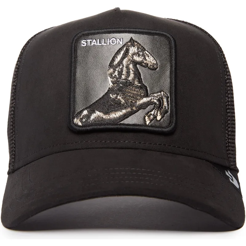 lippikset-kaareva-rekka-musta-snapback-the-suede-stallion-blacked-out-the-farm-goorin-bros
