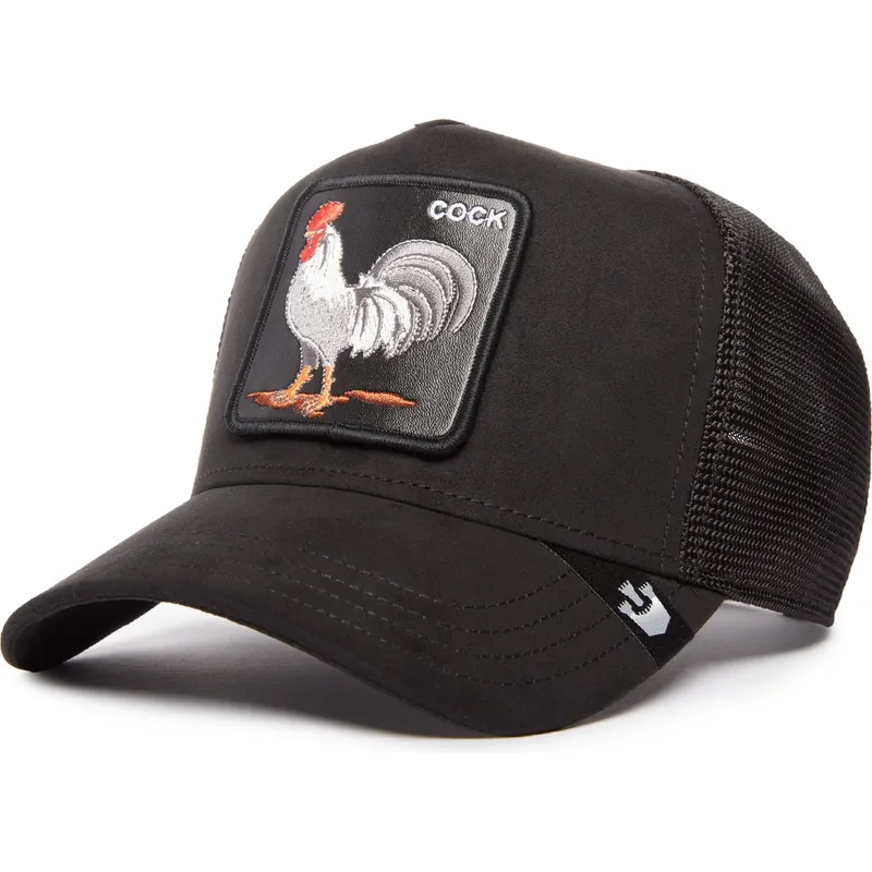 lippikset-kaareva-rekka-musta-snapback-cock-the-suede-rooster-blacked-out-the-farm-goorin-bros