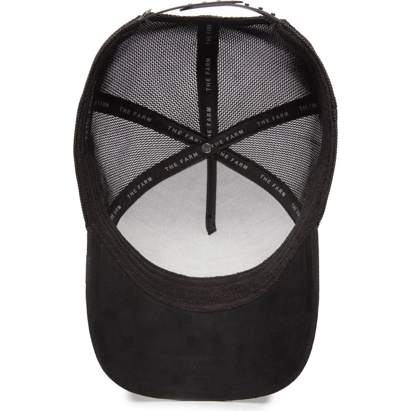 lippikset-kaareva-rekka-musta-snapback-cock-the-suede-rooster-blacked-out-the-farm-goorin-bros