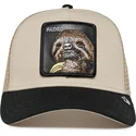 lippikset-kaareva-rekka-beige-snapback-the-faded-sloth-eco-brutalism-the-farm-goorin-bros