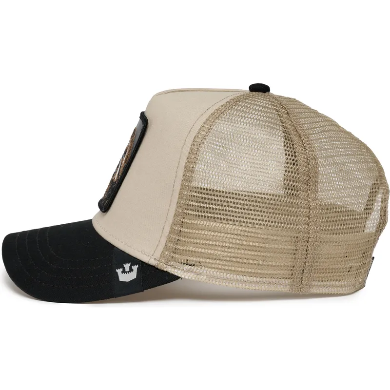 lippikset-kaareva-rekka-beige-snapback-the-faded-sloth-eco-brutalism-the-farm-goorin-bros