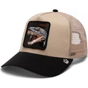 lippikset-kaareva-rekka-beige-snapback-the-vicious-snake-eco-brutalism-the-farm-goorin-bros