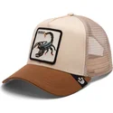 lippikset-kaareva-rekka-ruskea-snapback-the-deadliest-scorpion-eco-brutalism-the-farm-goorin-bros