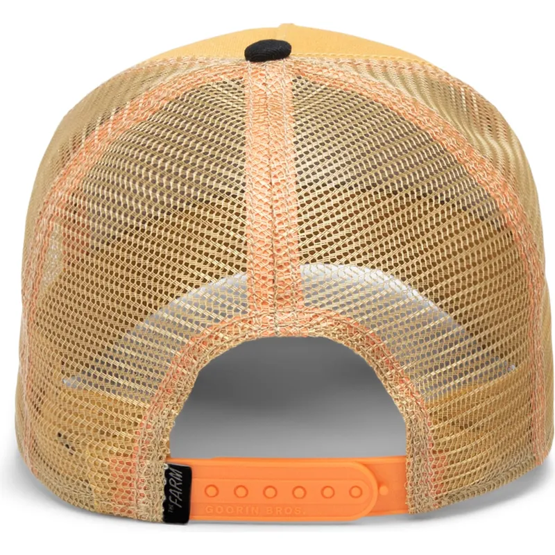 lippikset-kaareva-rekka-keltainen-snapback-the-dead-skull-eco-brutalism-the-farm-goorin-bros
