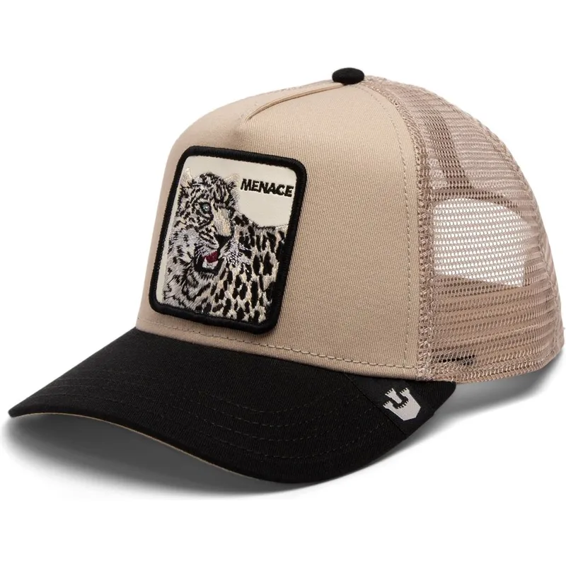 lippikset-kaareva-rekka-beige-snapback-menace-the-snow-leopard-big-cats-the-farm-goorin-bros