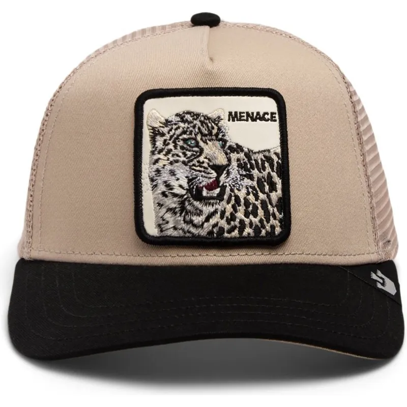 lippikset-kaareva-rekka-beige-snapback-menace-the-snow-leopard-big-cats-the-farm-goorin-bros