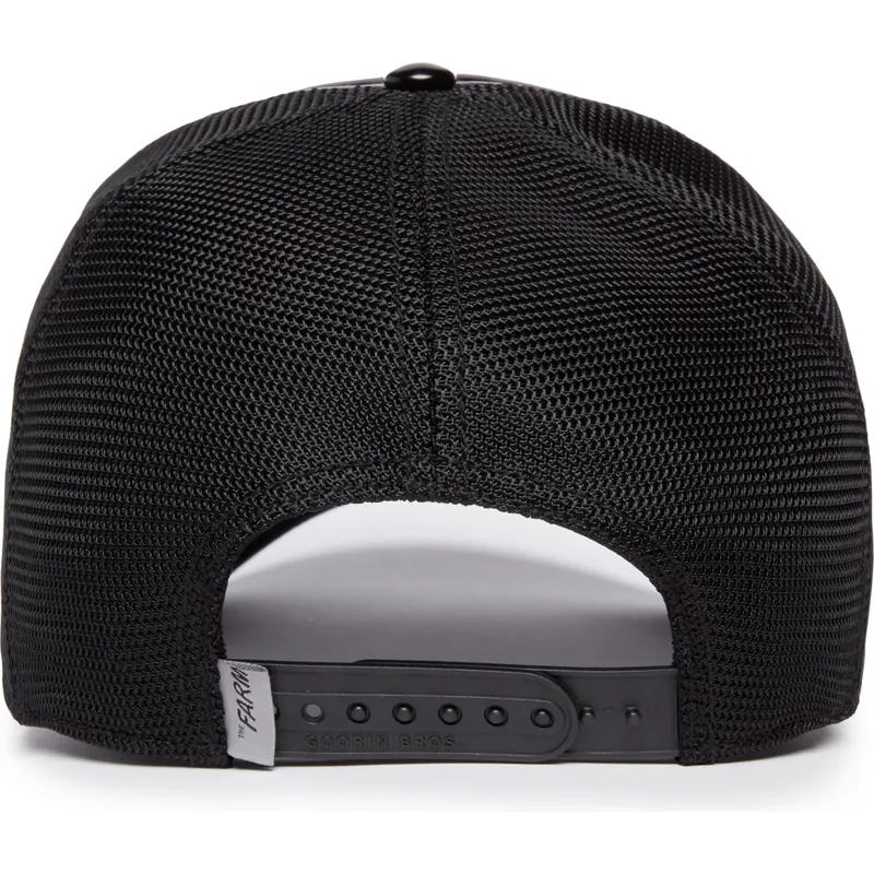 lippikset-kaareva-rekka-musta-snapback-obsidian-panther-puff-patent-the-farm-goorin-bros