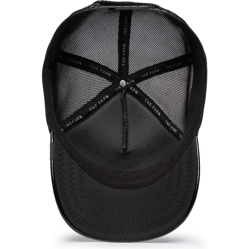 lippikset-kaareva-rekka-musta-snapback-obsidian-panther-puff-patent-the-farm-goorin-bros