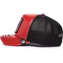 lippikset-kaareva-rekka-punainen-snapback-raging-pamplona-puff-patent-the-farm-goorin-bros
