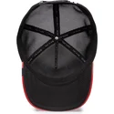 lippikset-kaareva-rekka-punainen-snapback-raging-pamplona-puff-patent-the-farm-goorin-bros