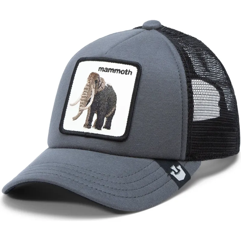 lippikset-kaareva-rekka-harmaa-snapback-lapsille-mammoth-fuzzy-trunk-extinct-the-farm-goorin-bros