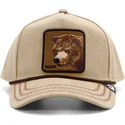 lippikset-kaareva-ruskea-snapback-bear-bare-duck-canvas-the-farm-goorin-bros
