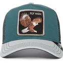 lippikset-kaareva-rekka-vihrea-snapback-fly-high-eagle-fan-the-farm-goorin-bros