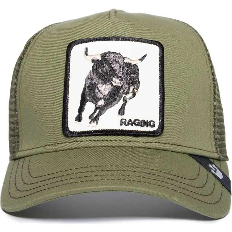 lippikset-kaareva-rekka-vihrea-snapback-raging-road-rage-truckin-the-farm-goorin-bros