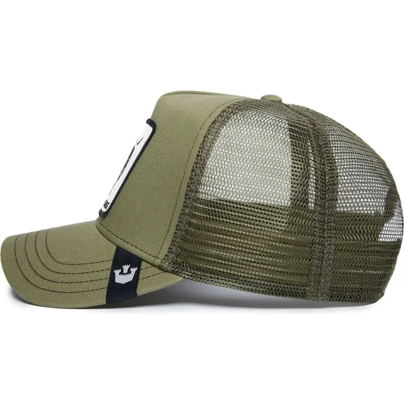 lippikset-kaareva-rekka-vihrea-snapback-raging-road-rage-truckin-the-farm-goorin-bros